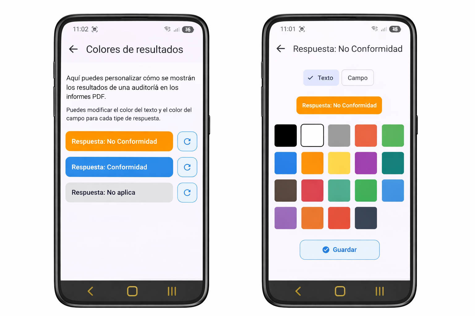 Captura de colores en PDF